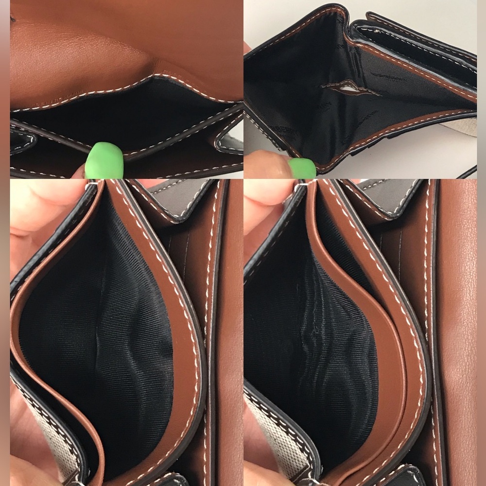 Burberry Luna Horseferry Print Canvas/Leather Bifold Wallet 😍🤍🔥 - Picture 15 of 17